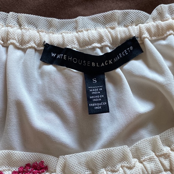 EUC WHBM mesh sequence Blouse - Picture 3 of 3